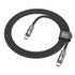 hoco U122 1.2m 60W USB-C / Type-C to Type-C Lantern Transparent Discovery Edition Charging Data Cable(Black)