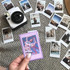3 inch Ice Cream Glitter Photo Box Celebrity Photo Card Storage Box For Polaroids, Color: Transparent