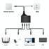 Female RJ45 4 in 1 Gigabit Network Splitter Cable Ethernet Network Coupler