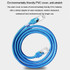 JINGHUA Category 6 Gigabit Double Shielded Router Computer Project All Copper Network Cable, Size: 2M(Blue)