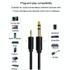 JINGHUA 3.5mm To 6.5mm Audio Cable Amplifier Guitar 6.35mm Cable, Length: 3m