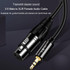 JINGHUA 3.5mm Male To XLR Female Microphone Cable Computer Mixer Audio Cable, Length: 3m