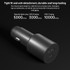 Original Xiaomi 43W Dual Ports USB + USB-C / Type-C Car Charger 1A1C(Black)