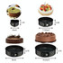4 In 1 4 Inch /7 Inch /9 Inch /10 Inch  1 Heart and 3 Round Bakeware Cake Molds Baking Pans(Black)