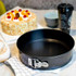 4 In 1 4 Inch /7 Inch /9 Inch /10 Inch  1 Heart and 3 Round Bakeware Cake Molds Baking Pans(Black)