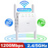 1200Mbps 2.4G / 5G WiFi Extender Booster Repeater Supports Ethernet Port White US Plug