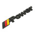 Car Germany Flag Style Power Metal Personalized Decorative Stickers, Size: 14x3x0.3cm (Black)