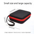 For DJI Osmo Pocket 3 Storage Bag Pocket Camera Handbag(Black Shell Red Inner)