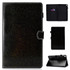 For Galaxy Tab S5e T720 Varnish Glitter Powder Horizontal Flip Leather Case with Holder & Card Slot(Black)