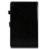 For Galaxy Tab A 8.0 & S Pen (2019) P200 Varnish Glitter Powder Horizontal Flip Leather Case with Holder & Card Slot(Black)