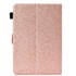 For 7 inch Tablet Varnish Glitter Powder Horizontal Flip Leather Case with Holder & Card Slot(Rose Gold)