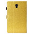 For Galaxy Tab A 10.5 T590 Varnish Glitter Powder Horizontal Flip Leather Case with Holder & Card Slot(Gold)