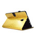 For Galaxy Tab A 10.5 T590 Varnish Glitter Powder Horizontal Flip Leather Case with Holder & Card Slot(Gold)