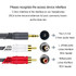 JINGHUA 3.5mm To 2RCA Audio Cable Game Console Outdoor Audio Connection Cable, Size: 30m(Grey)