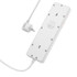 hoco AC14A Rico 5-position Socket with PD30W+3USB Ports, Cable Length: 1.5m, EU Plug(White)