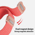 DUX DUCIS Mixture Pro Series Magnetic Buckle Nylon Braid Watch Band, Size:20mm(Guava)