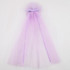 Girls Veil Flower Girl Flower Ribbon Chiffon Mesh Hair Clip Photo Headwear, Style: PP198-4