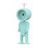 Mini Astronaut Magnetic LED Night Light Desktop Building Block Ornaments Desk Lamp, Color: Round Blue