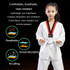 Child Adult Cotton Men And Women Taekwondo Clothing Training Uniforms, Size: 170(Striped Short Sleeves)