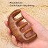 Massage Scalp Meridian Comb Sandalwood Scraping Five Teeth Head Massage Comb, Style: Little Dolphin