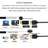 JINGHUA DP Male To HDMI Female Adapter Video Audio Connector, Style: 1080P Universal Version