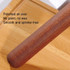 30x3.6cm Home Wooden Rolling Pin Nonstick Red Sandalwood Rolling Stick