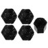 21pcs/set Diamond-encrusted Wheel Caps Tire Screw Protective Covers, Color: 17 Black