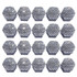 21pcs/set Diamond-encrusted Wheel Caps Tire Screw Protective Covers, Color: 19 White