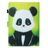 8 inch Universal Colored Drawing Horizontal Flip PU Leather Case with Holder & Card Slot(Panda)