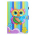 For Galaxy Tab S6 T860 Colored Drawing Horizontal Flip PU Leather Case with Holder & Card Slot & Sleep / Wake-up Function(Rainbow Owl)