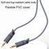 JINGHUA A240 3.5mm Male To Male Audio Cable Cell Phone Car Stereo Microphone Connection Wire, Size: 1.5m(Gray)