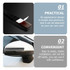 4pcs/set Car Rearview Mirror Body ABS Anti-collision Strip(Mysterious Black)