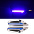 2pcs Car Fender Blade Dynamic Side Marker Lights 12V LED High Bright Daytime Running Lights(Blue)
