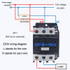 CHNT CJX2-1201 12A 220V Silver Alloy Contacts Multi-Purpose Single-Phase AC Contactor