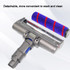 For Dyson V7-V11 G5 Vacuum Cleaner Soft Fleece Floor Brush With Dust Display LED Lamp