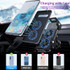 15W Wireless Car Charger Dual Coils Fast Charging for Samsung Z Fold / Z Flip Series / iPhone 14 Series(Black)