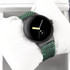 For Google Pixel Watch 2 / Pixel Watch Wave Braided Nylon Watch Band(Dark Green)