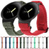 For Google Pixel Watch 2 / Pixel Watch Wave Braided Nylon Watch Band(Rainbow)