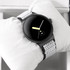 For Google Pixel Watch 2 / Pixel Watch Wave Braided Nylon Watch Band(White Black)