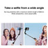 Magnetic Selfie Stick Tripod Handheld Stabilizer Rod With Remote Controller(Black)