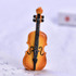 Micro Landscape Simulation Musical Instrument Resin Ornament Miniature Desktop Decoration, Style: No.10 Cello