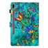 For Galaxy Tab S6 T860 Colored Drawing Horizontal Flip PU Leather Case with Holder & Card Slot & Sleep / Wake-up Function(Green Butterfly)
