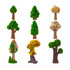 Micro-landscape Simulated Green Trees Flowers DIY Gardening Ecological Ornaments, Style: No. 16 Sakura Tree