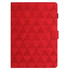 For Samsung Galaxy Tab A 10.1 2016 T580 Diamond Texture Embossed Leather Smart Tablet Case(Red)