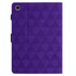 For Samsung Galaxy Tab A 10.1 2019 Diamond Texture Embossed Leather Tablet Case(Purple)