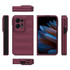 For OPPO Find N2 Magic Shield Fold PC Shockproof Phone Case(Wine Red)