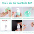 14 In 1 Toiletries Travel Bottles Set Leak Proof Silicone Squeezable Shampoo Dispenser, Spec: 90ml B Set