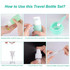 14 In 1 Toiletries Travel Bottles Set Leak Proof Silicone Squeezable Shampoo Dispenser, Spec: 60ml B Set