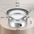 Kacheeg Stainless Steel Alcohol Dry Cooker Single Person Small Stove Boiler, Diameter: 20cm(Pot+Alcohol Stove)