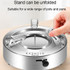 Kacheeg Stainless Steel Alcohol Dry Cooker Single Person Small Stove Boiler, Diameter: 20cm(Pot+Alcohol Stove)